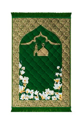 Gumbad Moon And Flower - Green