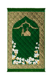 Gumbad Moon And Flower - Green