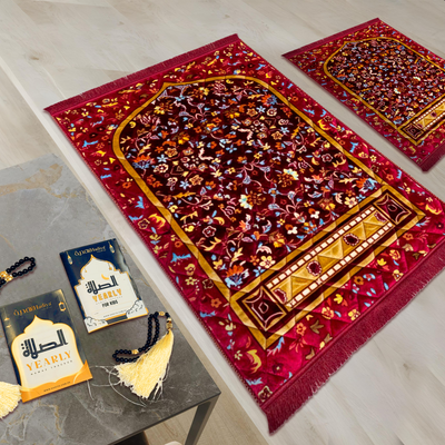 Mehroon Leaf & Flowers - Salah Harmony