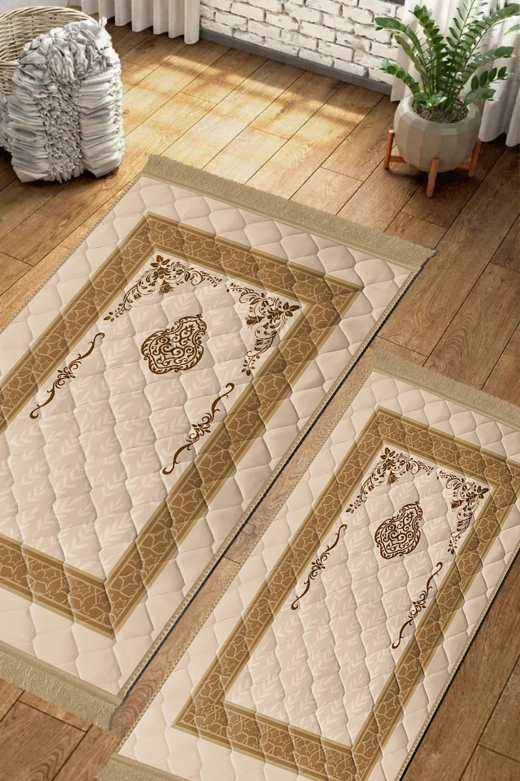 Beige Ghilaf e Kaaba - Couple Pack