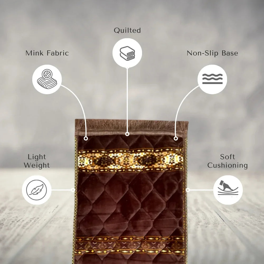 Rhombus Shape - Chocolate Brown