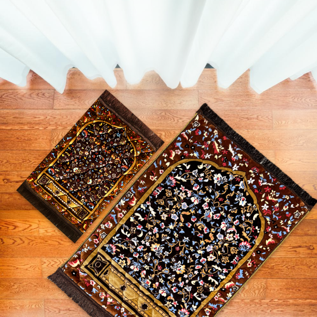 TWIN PACK | Brown Mutli Flower  - 2115-M