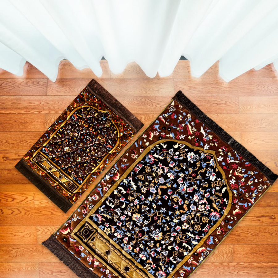 TWIN PACK | Brown Mutli Flower  - 2115-M