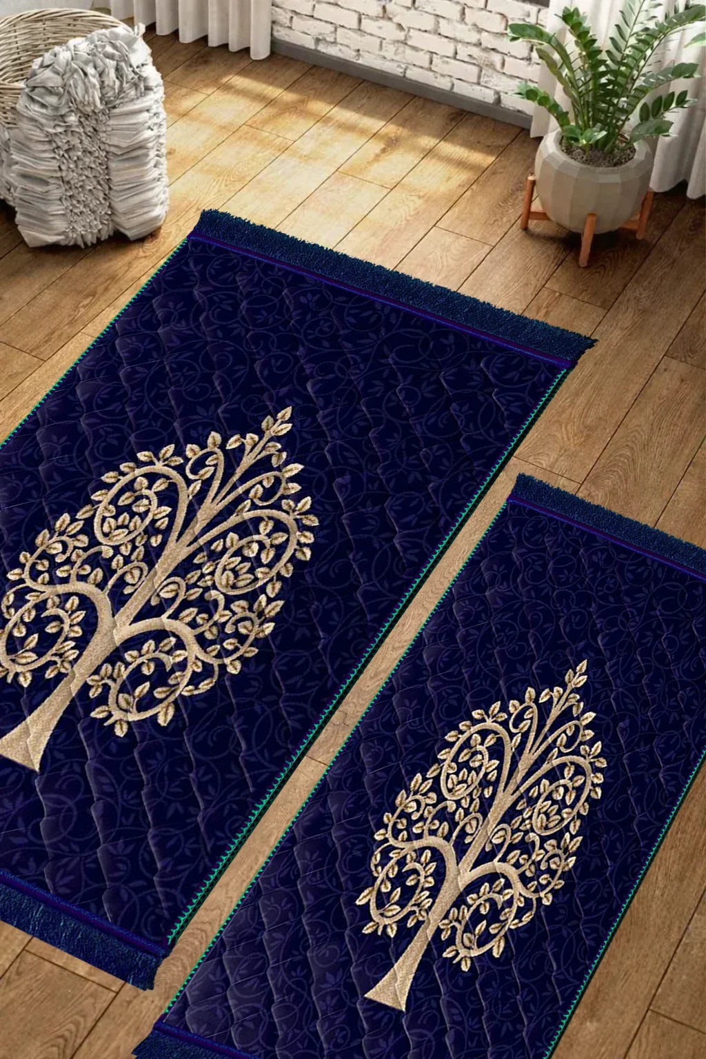 Navy Blue 1 Flower - Couple Pack