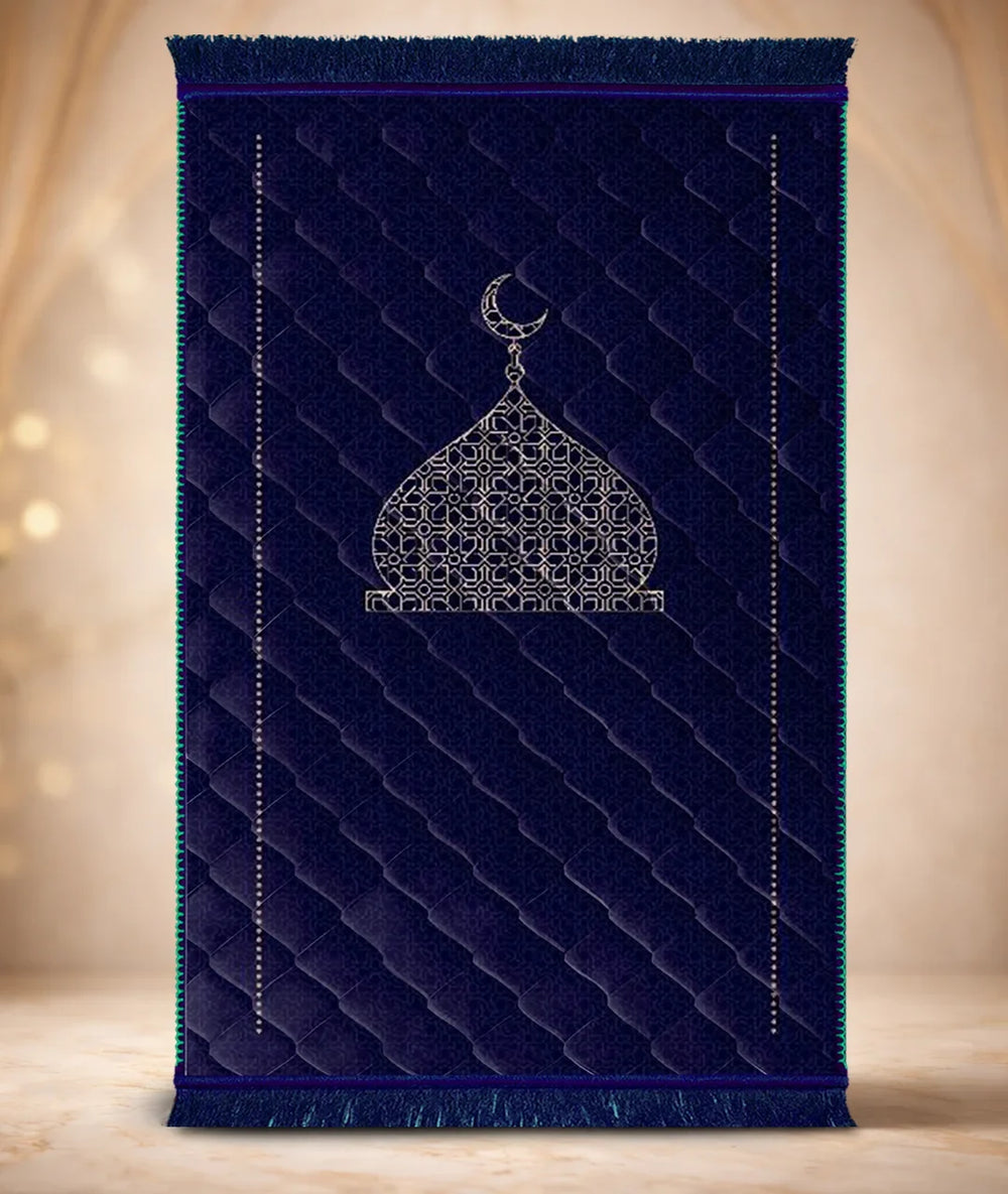 Mosque & Moon - Navy Blue