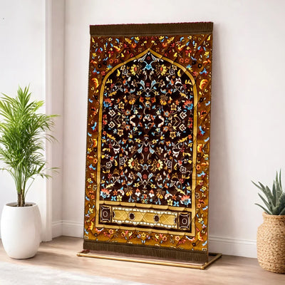 Leaf & Flowers - Chocolate Brown