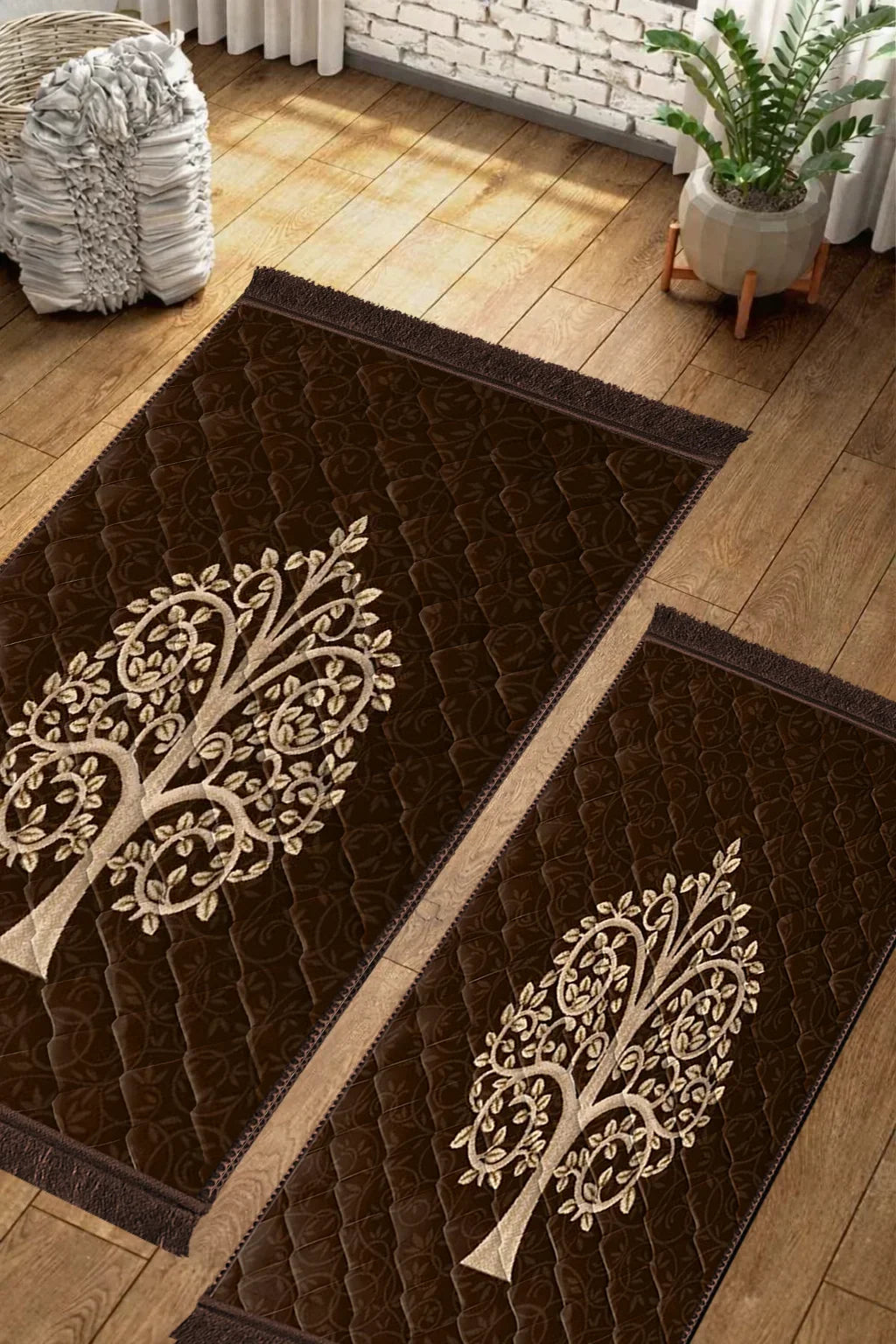 Brown 1 Flower - Couple Pack