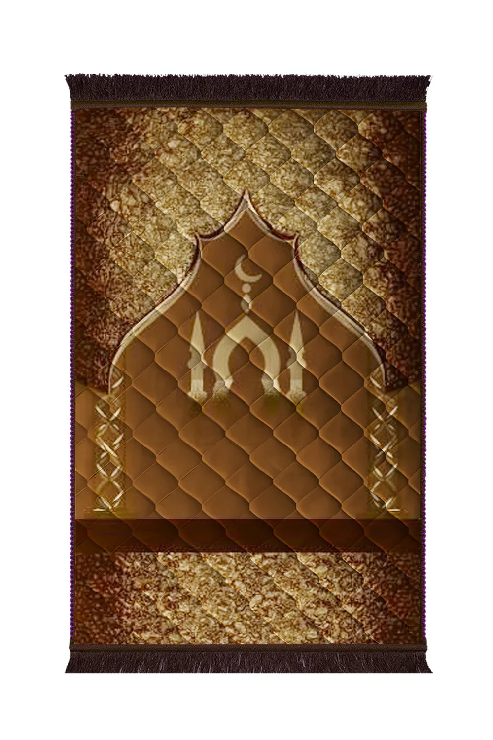 Mosque Gumbad With Pillars - Brown