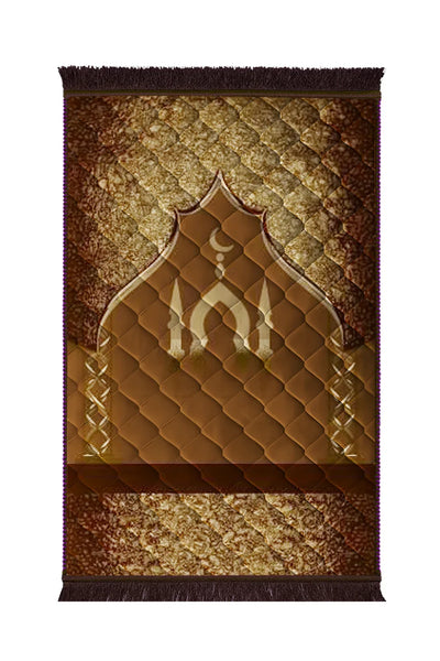 Mosque Gumbad With Pillars - Brown