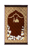 Gumbad Moon And Flower - Brown