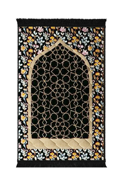Gumbad And Flowers - Black