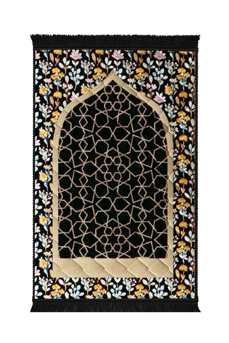 Gumbad And Flowers - Black