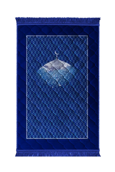 Gumbad With Moon With Shades - Navy Blue