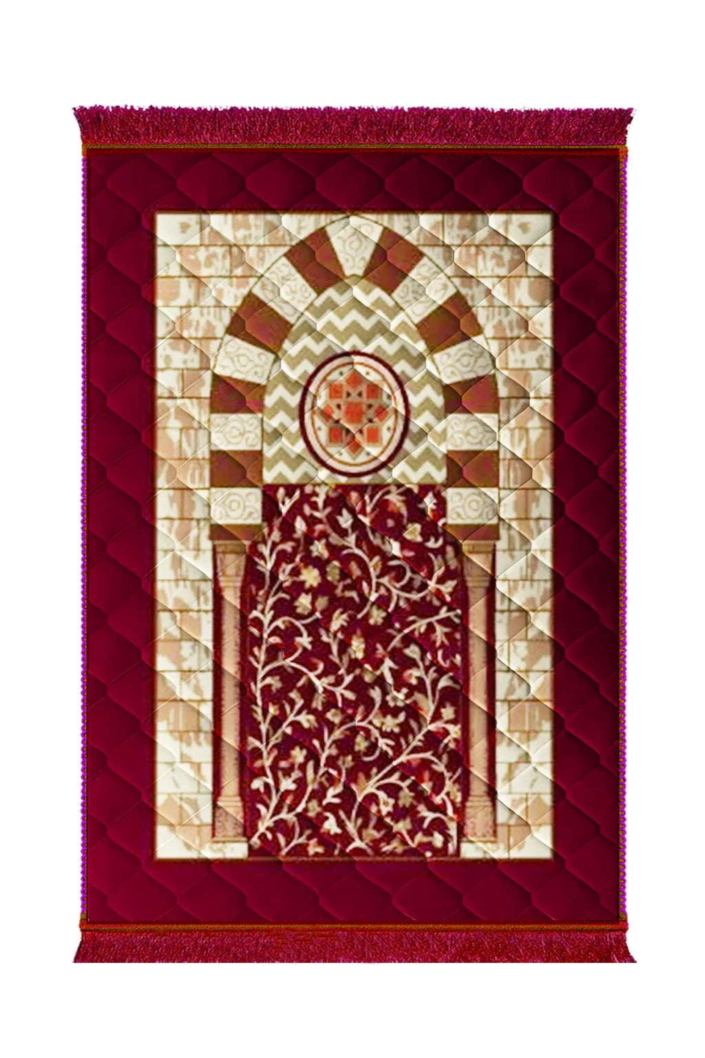 Mahroon Pillar & Flower - Lite