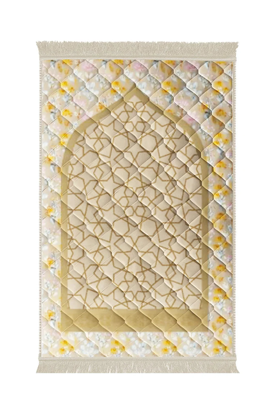 Gumbad And Flowers - Beige