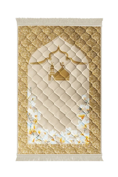 Gumbad Moon And Flower - Beige