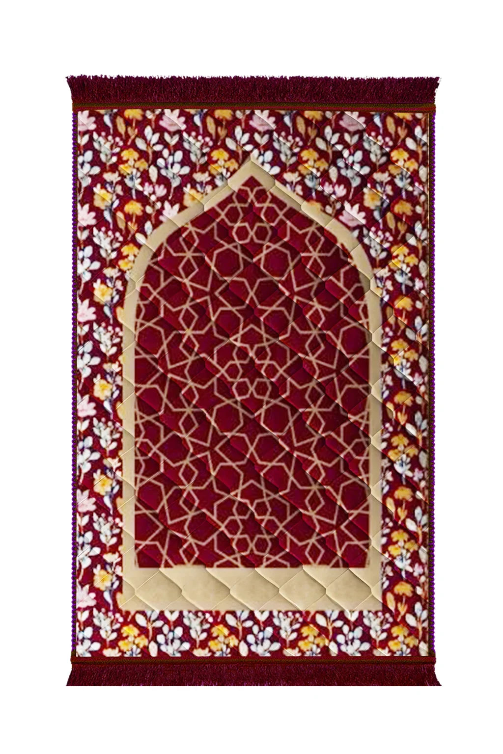 Mahroon Gumbad And Flowers - Lite