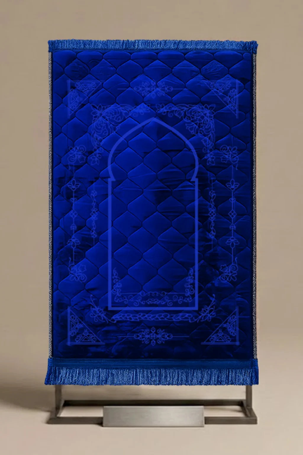 Navy Blue Mosque & Flowers - Budget Series Embossed